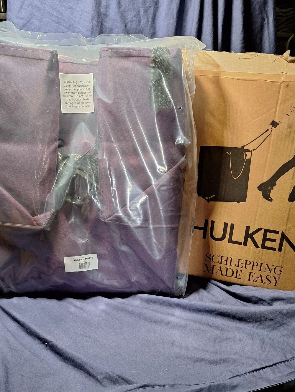 NWT Hulken Bag, MATTE PLUM, Large
